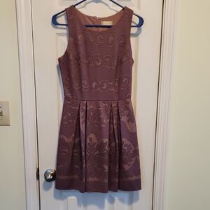 Altar'd State Mauve Scroll Print Sleeveless Dress Size Small